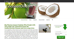 Desktop Screenshot of coconutoil.com